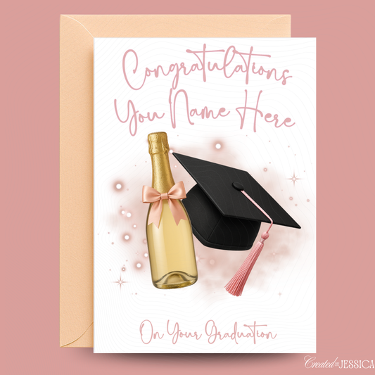 GRADUATION CARD Pink Edition