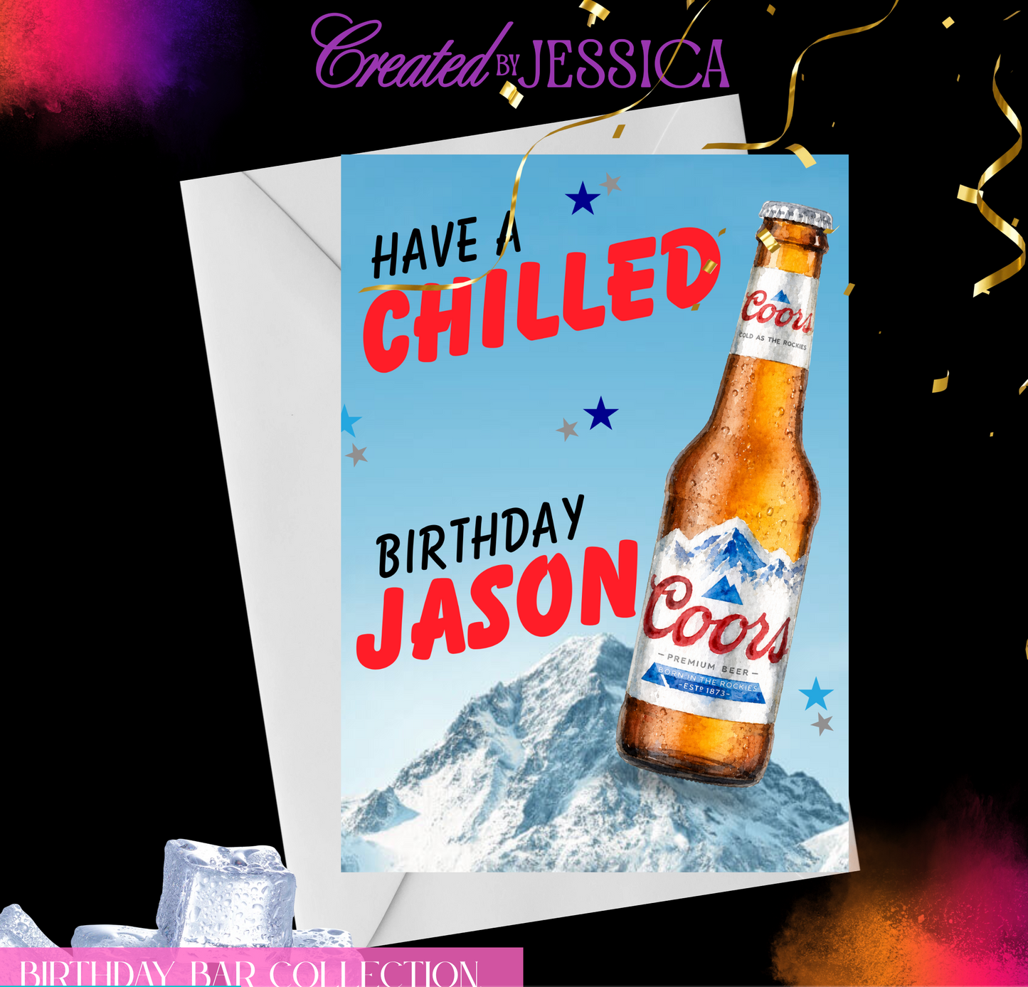 Personalised Coors Birthday Card
