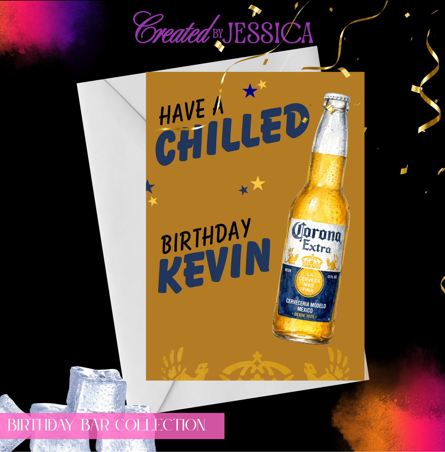 Personalised Corona Birthday Card