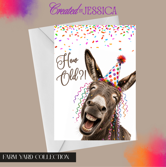 Funny Personalised Horse Birthday Card