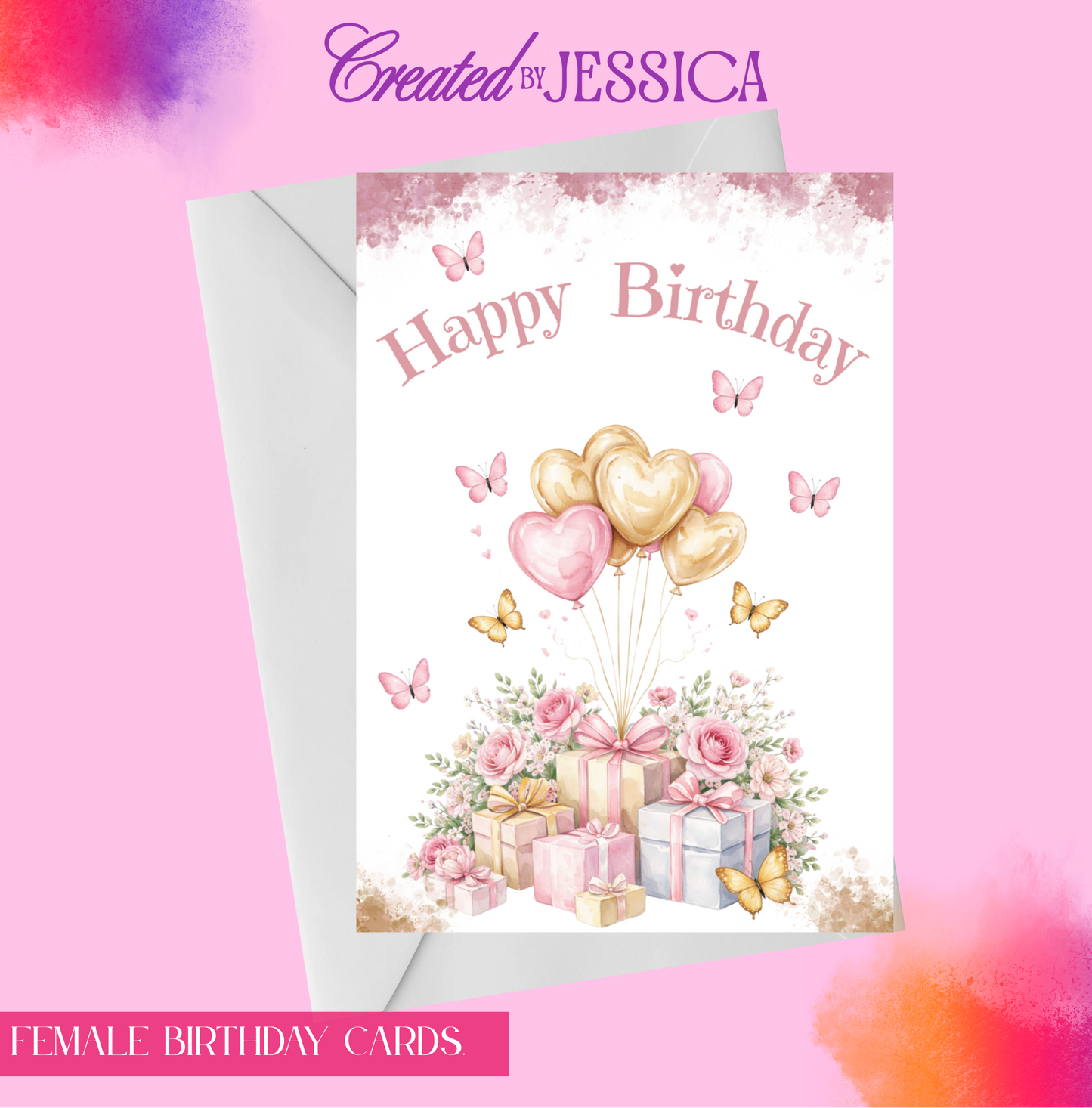 Personalised Butterfly Birthday Card