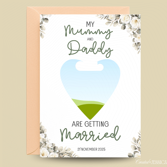 Mummy & Daddy Wedding Day Card