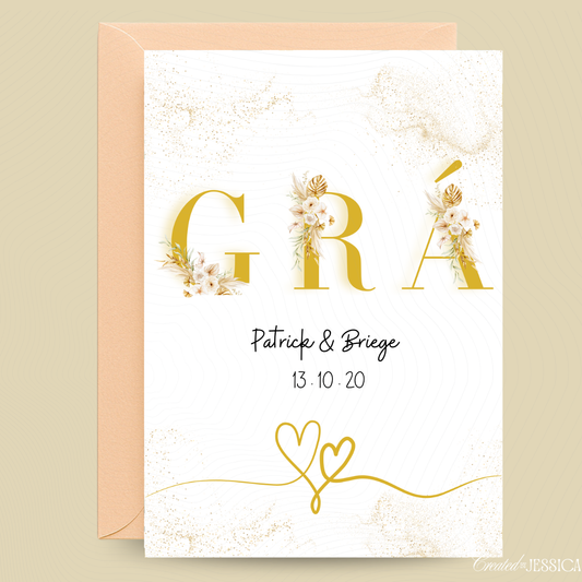 GRÁ Wedding Card