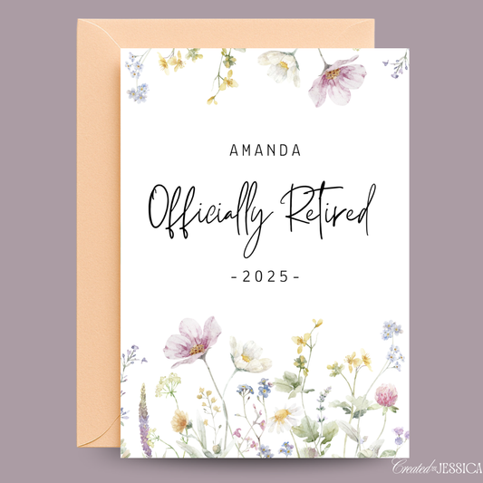 Officially Retired Greeting Card