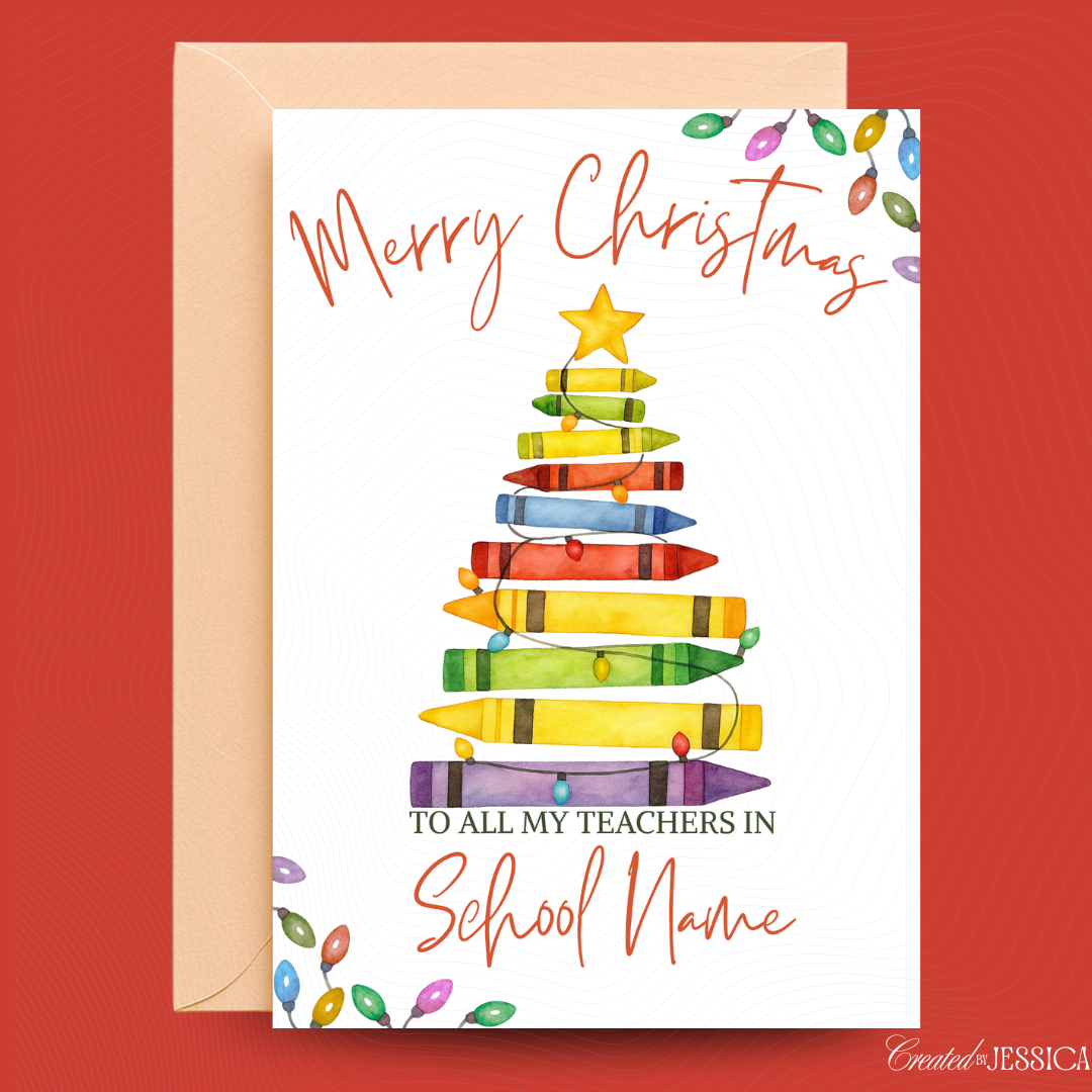 Merry Christmas Card To My School