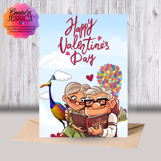 Up Themed Valentines Card